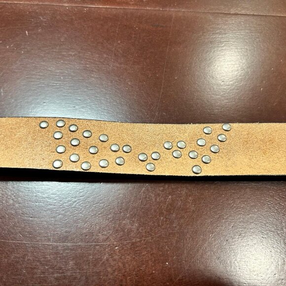 Christian Audigier Vintage Handmade Genuine Leather Belt (Skull/Crystal Effect) - Picture 8 of 10